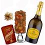 Candlestick Christmas scents, wine and dark chocolates Candlestick Christmas scents, wine and dark chocolates