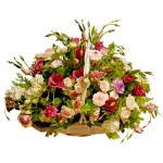 Кошница микс от сезонни цветя - Анна 