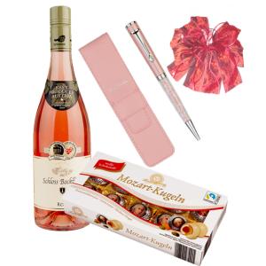  Ladies Pen Pierre Cardin Crystal Pink, Wine and chocolates