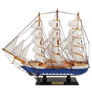 Дървен макет на тримачтов кораб за колекционери - Голям 
