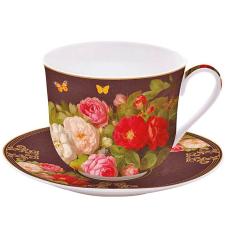 Porcelain bowl with saucer - Victorian Garden