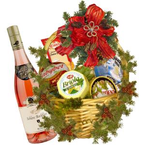 Луксозна подаръчна кошница със сирене - Щедрост