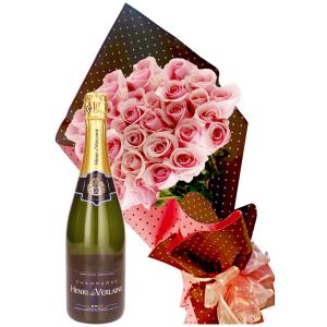 Розови рози и френско шампанско - за специални моменти