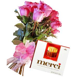 Roses Bouquet & Candy - Thank You So Much Roses Bouquet & Candy - Thank You So Much