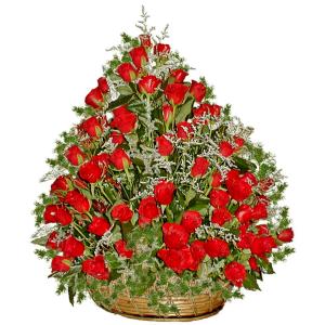 Кошница 101 червени рози - Касандра