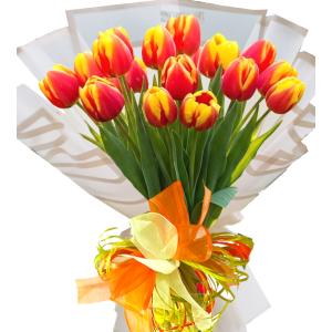 Bouquet of tulips "Spring freshness" April
